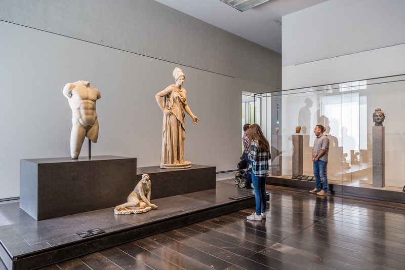 Exhibition at the Louvre Abu Dhabi, showcasing classical sculptures from 5th-century BCE Greece and Rome, on loan from the Louvre in Paris.Photo: Shutterstock