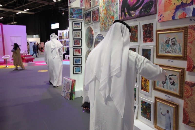 Exhibition showcasing local and international art at Art Dubai, the leading art fair in the Middle East.Photo: Shutterstock