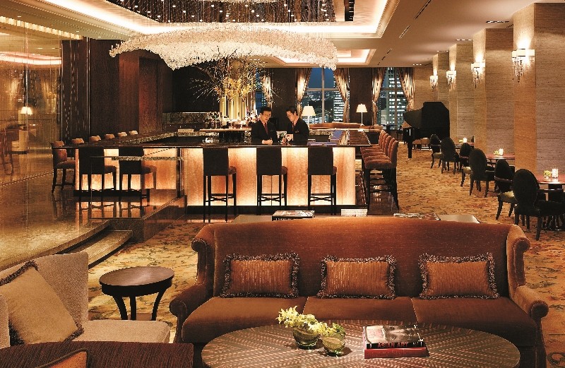 Shangri-La Hotel Lobby Lounge — Elegant Retreat with Stunning City Views