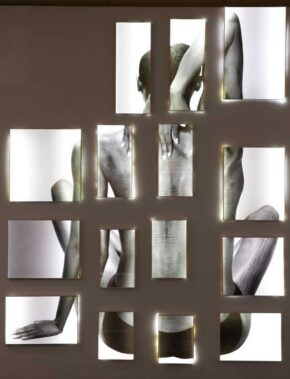 Photographs Displayed in Light Boxes, by VAE