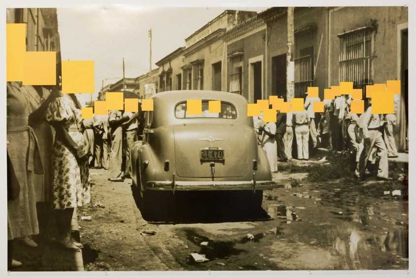 Artistic reinterpretation of a historic Cuban street photograph. Artists: Liudmila & Nelson