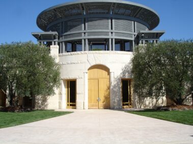 Opus One, California, USA – The winery building is a must-visit destination for every wine enthusiast exploring Napa Valley.