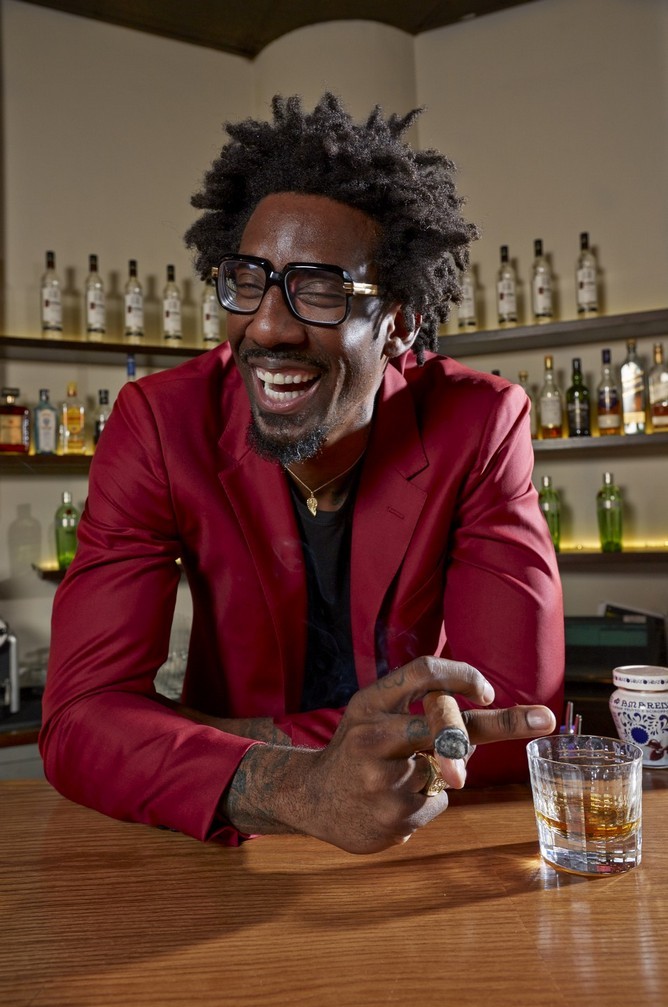 “I had a very successful basketball career.” Stoudemire in a relaxed moment. Photo: Dima Valerstein