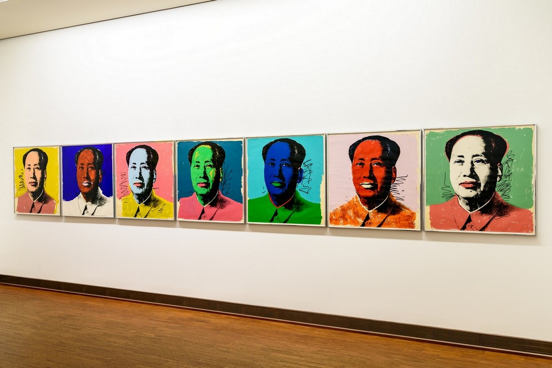 Andy Warhol’s “Mao Zedong” portraits, exhibited at the Albertina Museum in Vienna in 2015. Photo: Shutterstock.